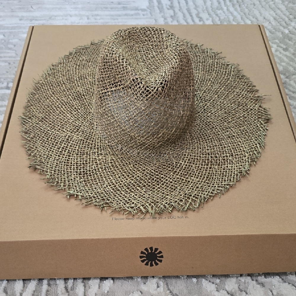 Lack Of Color Natural Straw Hat Sunny Dip